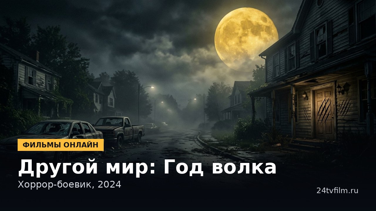 Другой мир: Год волка (2024) — смотреть онлайн Обложка: Другой мир: Год волка — Хоррор-боевик, 2024