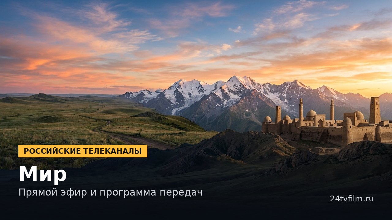 Канал «Мир» — смотреть онлайн прямой эфир Обложка: Мир — Прямой эфир и программа передач