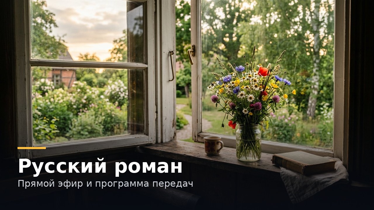 Обложка: Русский роман — Прямой эфир и программа передач