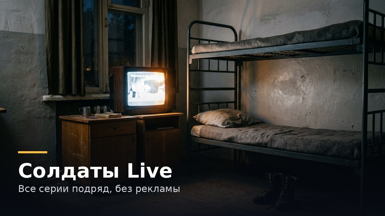 Обложка: Солдаты Live — Все серии подряд, без рекламы